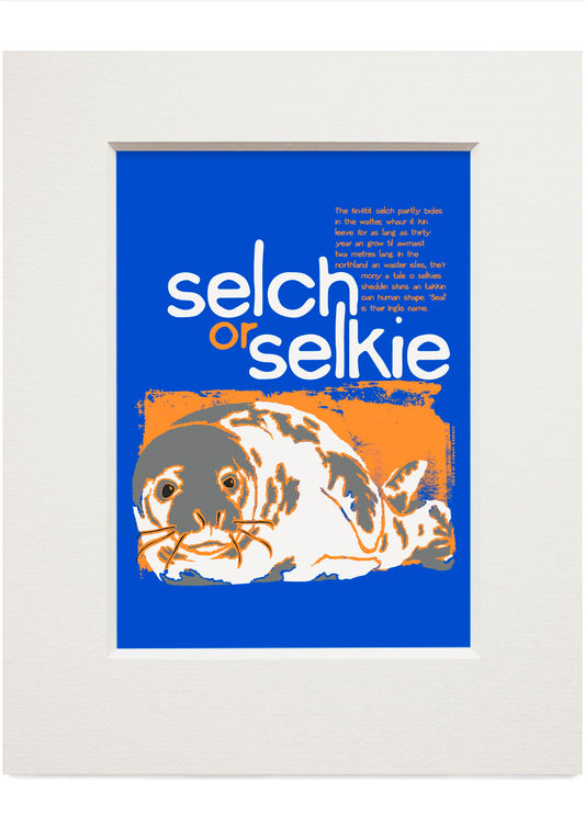 Selch or selkie – small mounted print