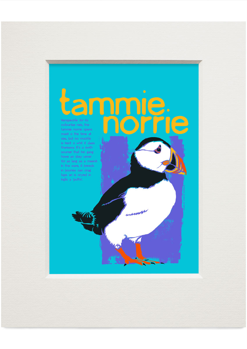 Tammie norrie (blue) – small mounted print