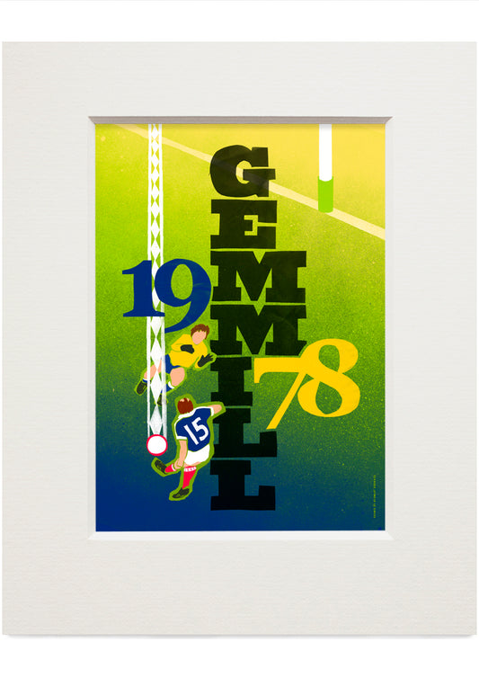 Gemmill 1978 – small mounted print