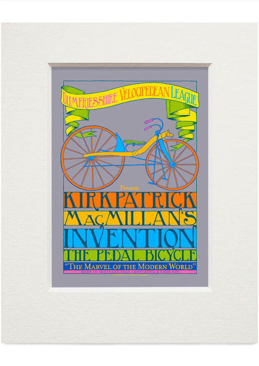 MacMillan’s bicycle (yellow) – small mounted print