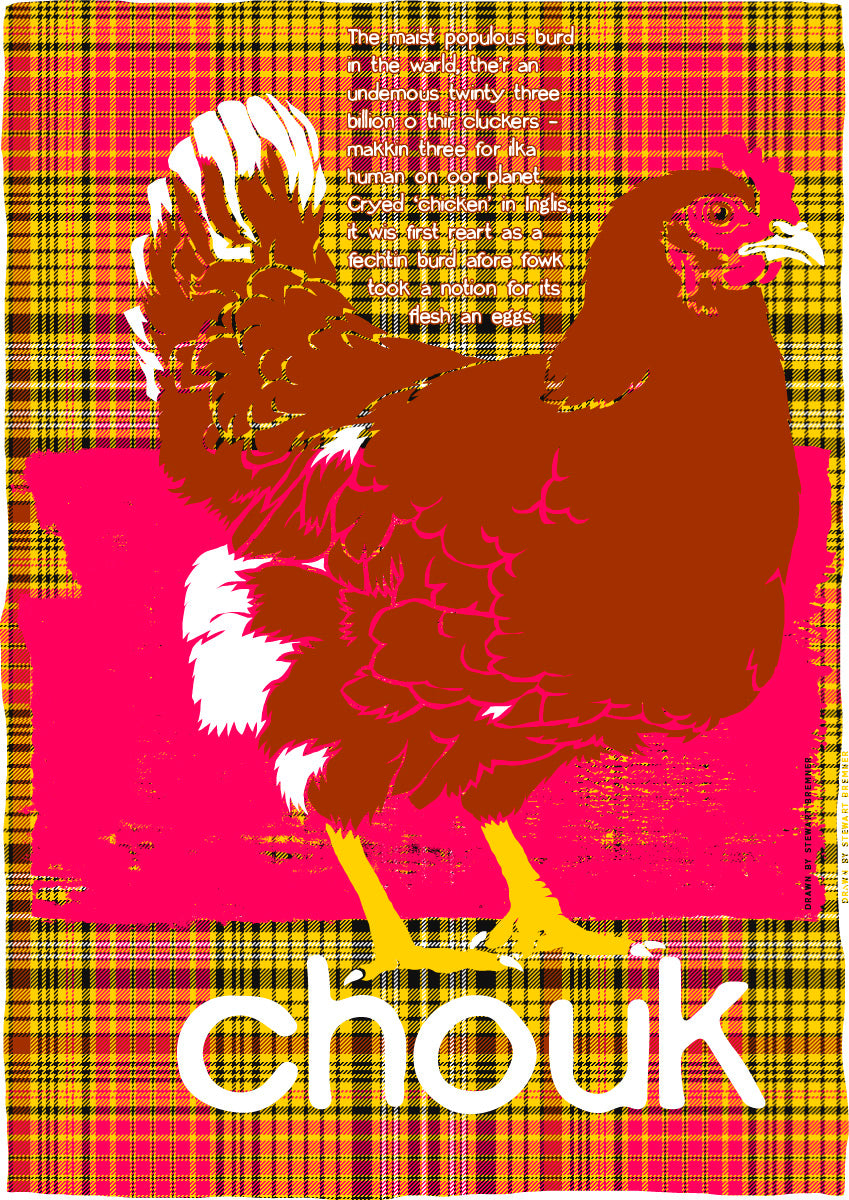 Chouk oan tartan – giclée print