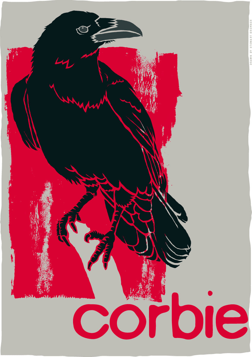 Corbie (red) – poster