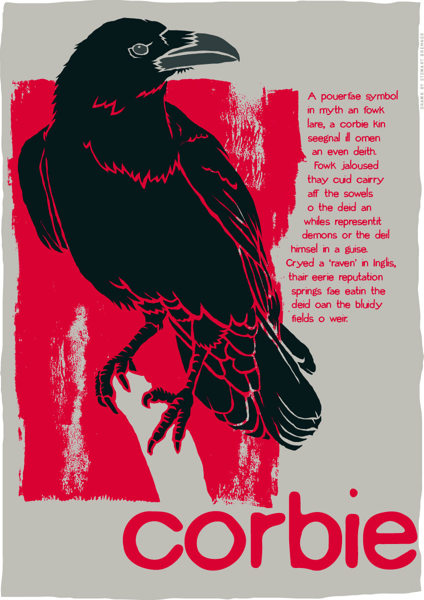 Corbie (red) – poster