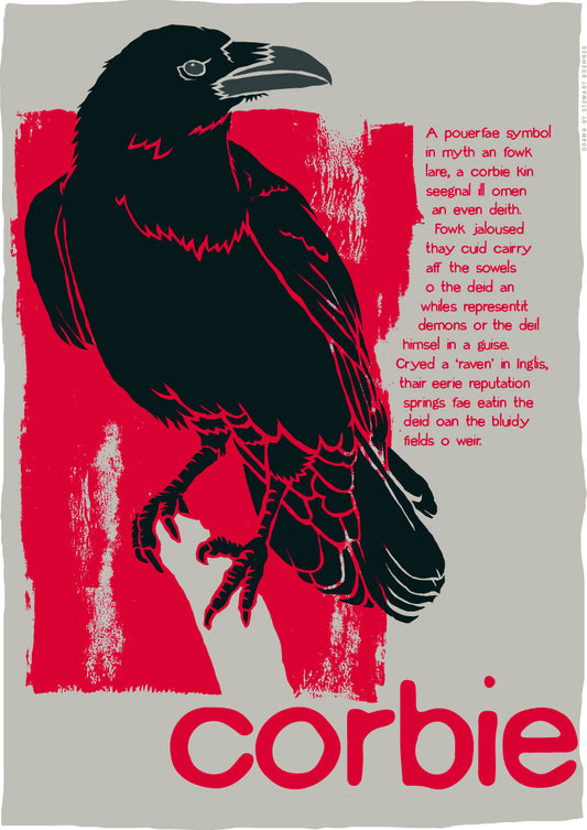 Corbie (red) – poster