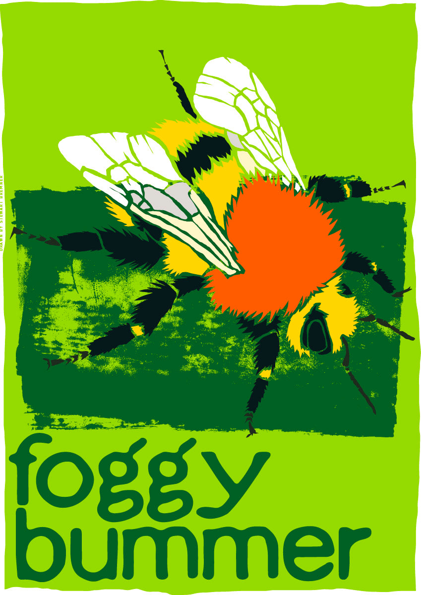 Foggy bummer (green) – poster
