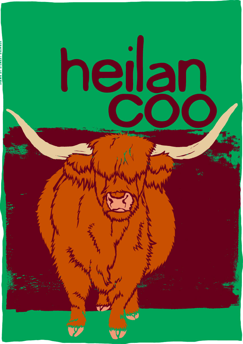 Heilan coo (green) – poster