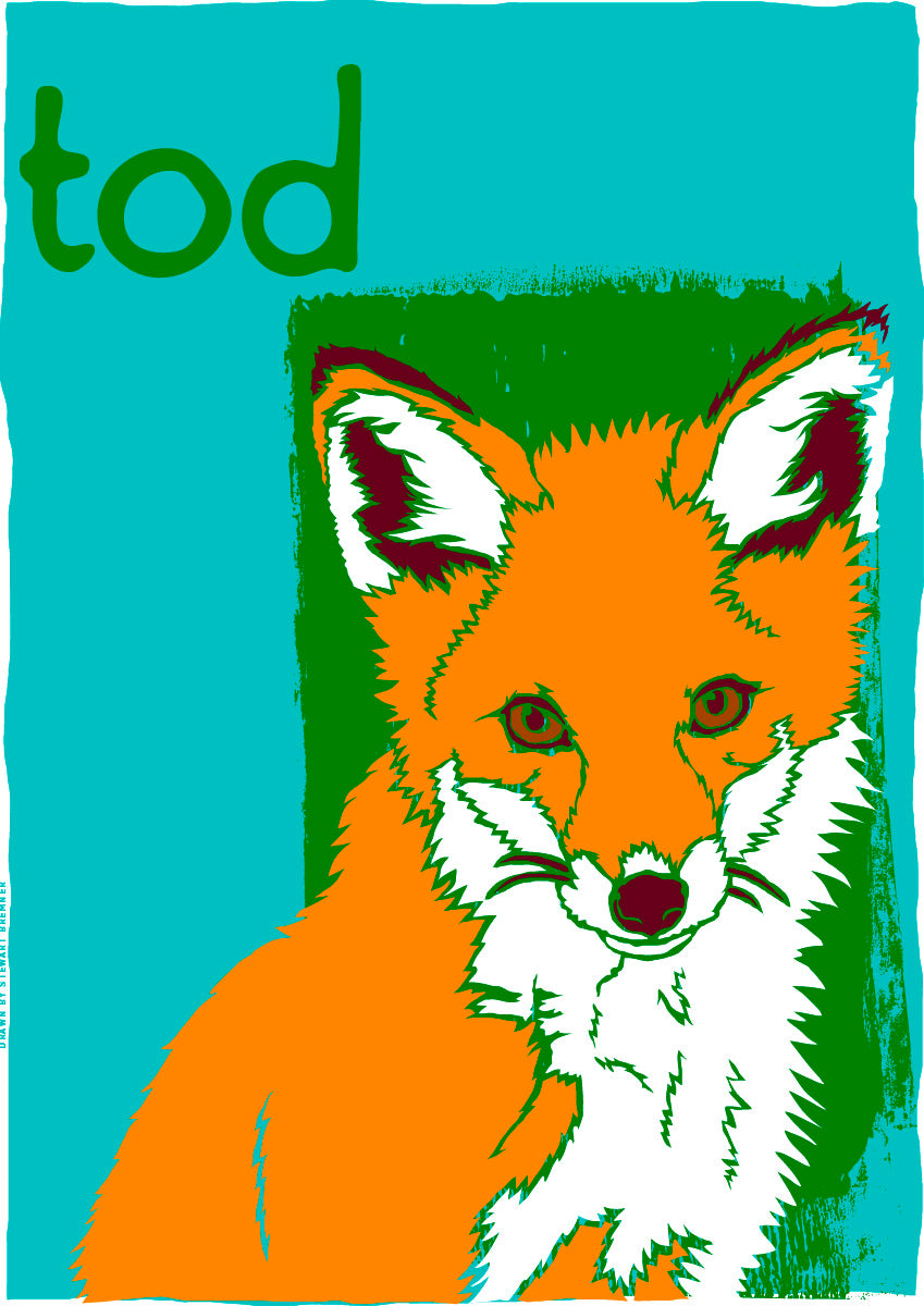 Tod (turquoise) – poster