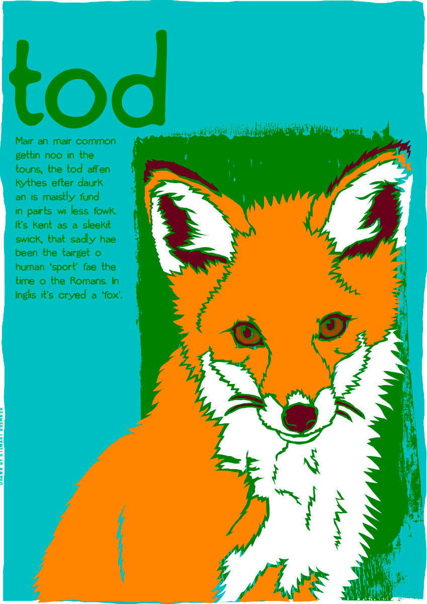 Tod (turquoise) – poster
