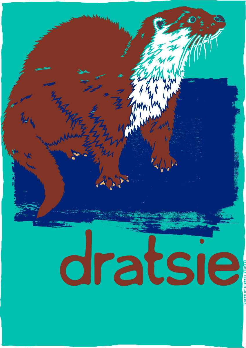 Dratsie (turquoise) – poster