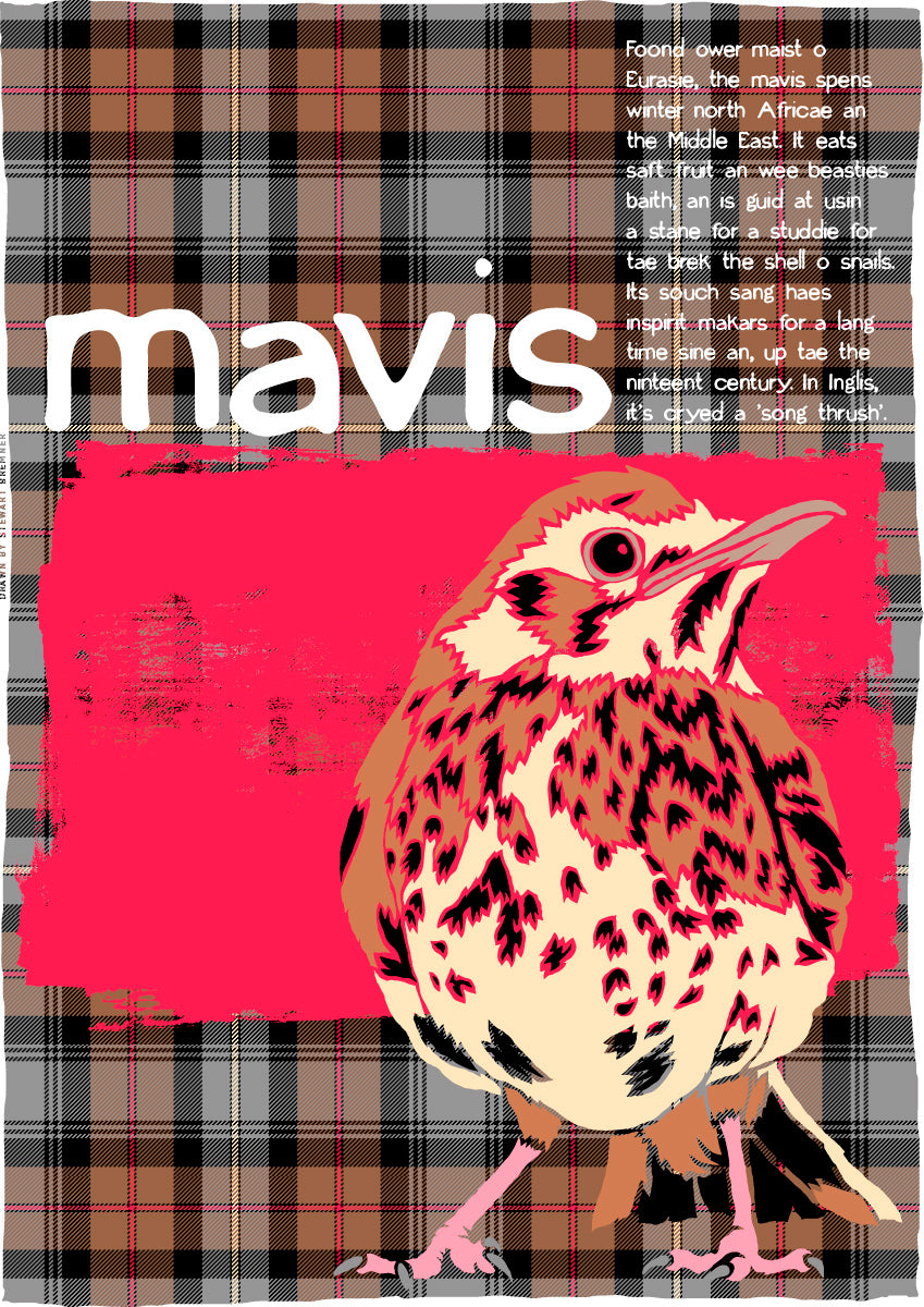 Mavis oan tartan – poster