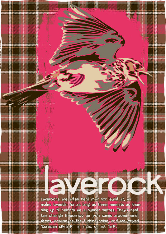 Laverock oan tartan – poster