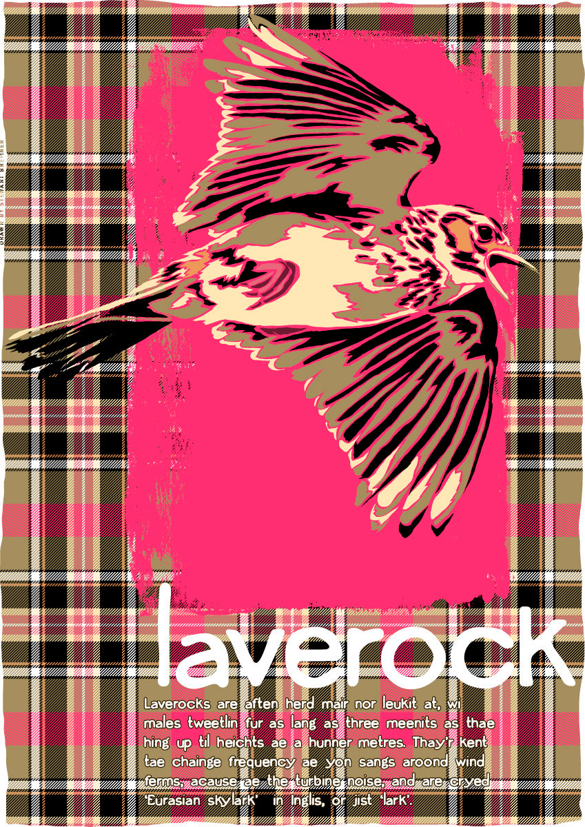 Laverock oan tartan – poster