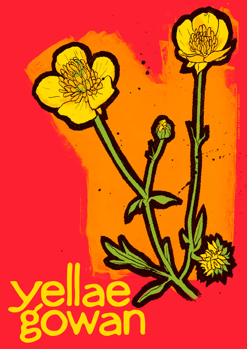 Yellae gowan – poster
