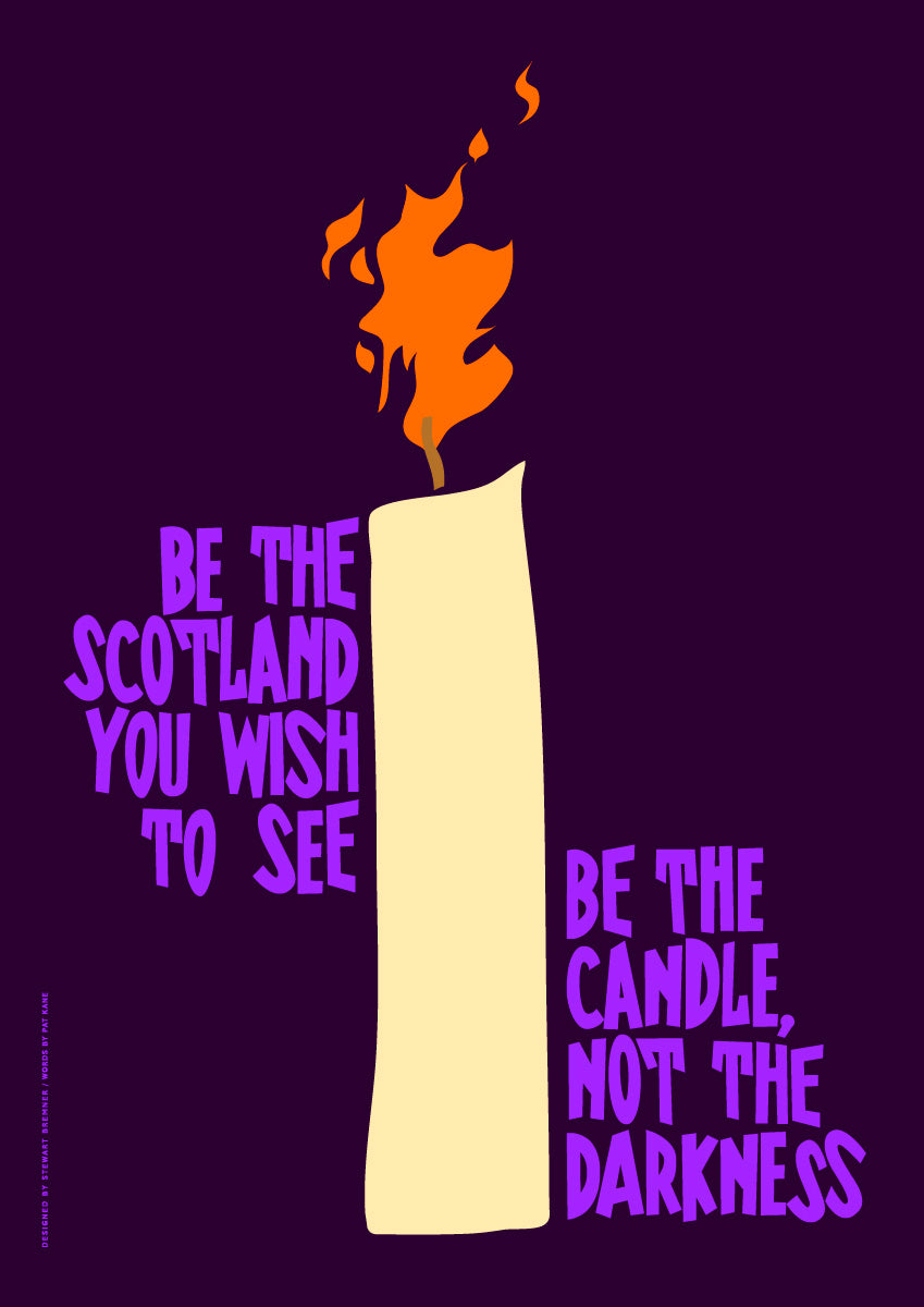 Be the candle (purple) – poster