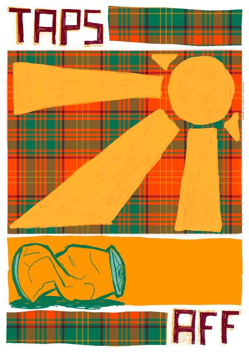 Taps aff (oan tartan) – poster