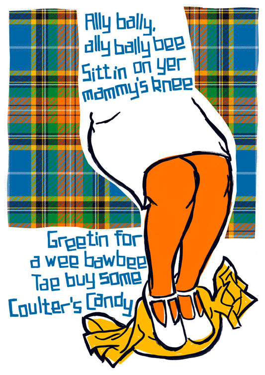 Ally bally bee (oan tartan) – poster