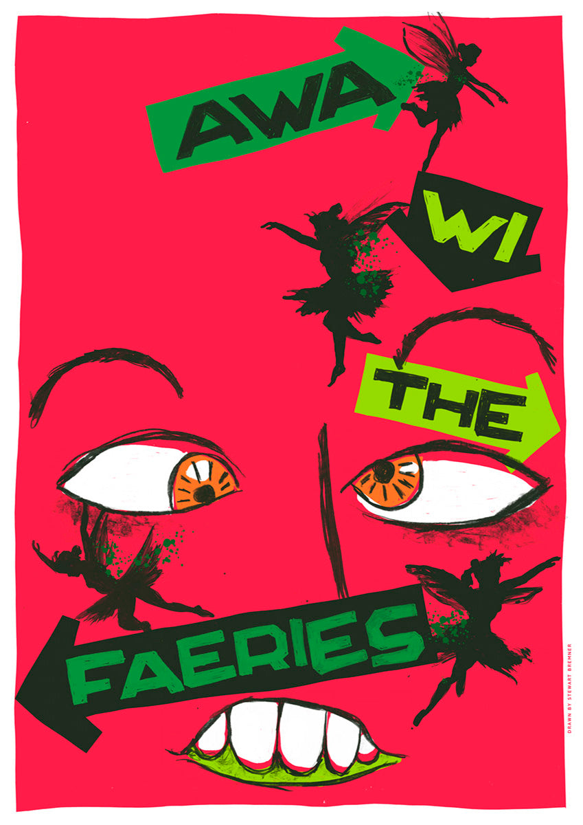 Awa wi the faeries (red) – poster