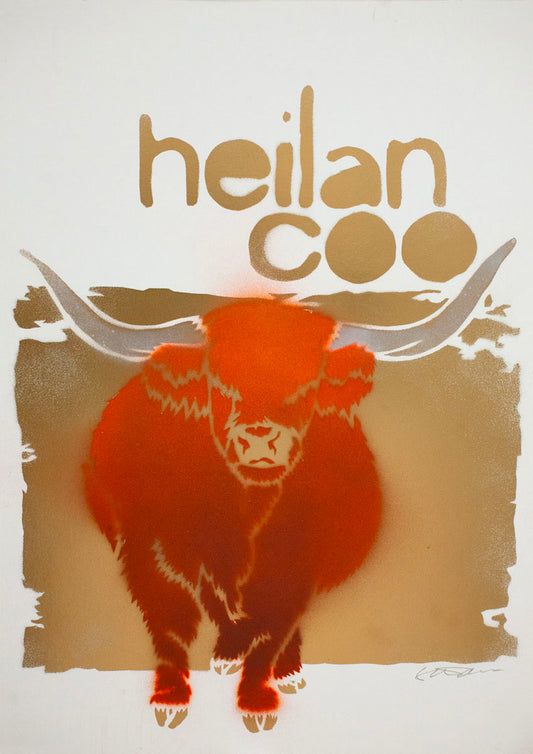 Heilan coo - handmade stencil art