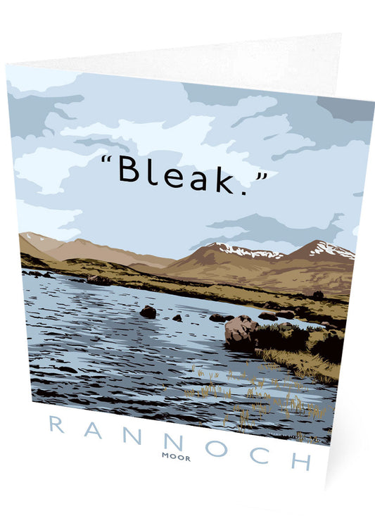 Rannoch Moor is bleak – card