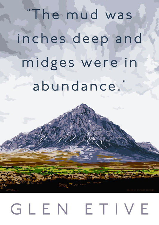 Glen Etive is muddy – giclée print