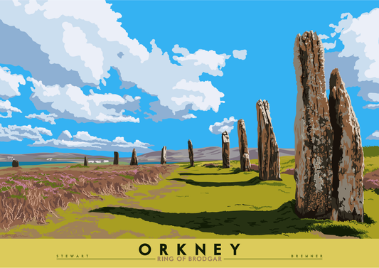 Orkney: Ring of Brodgar – giclée print - natural - Indy Prints by Stewart Bremner