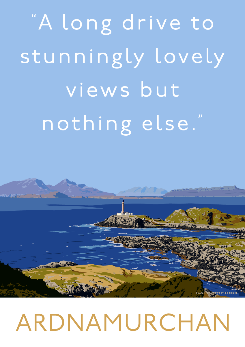 A long drive to Ardnamurchan – poster