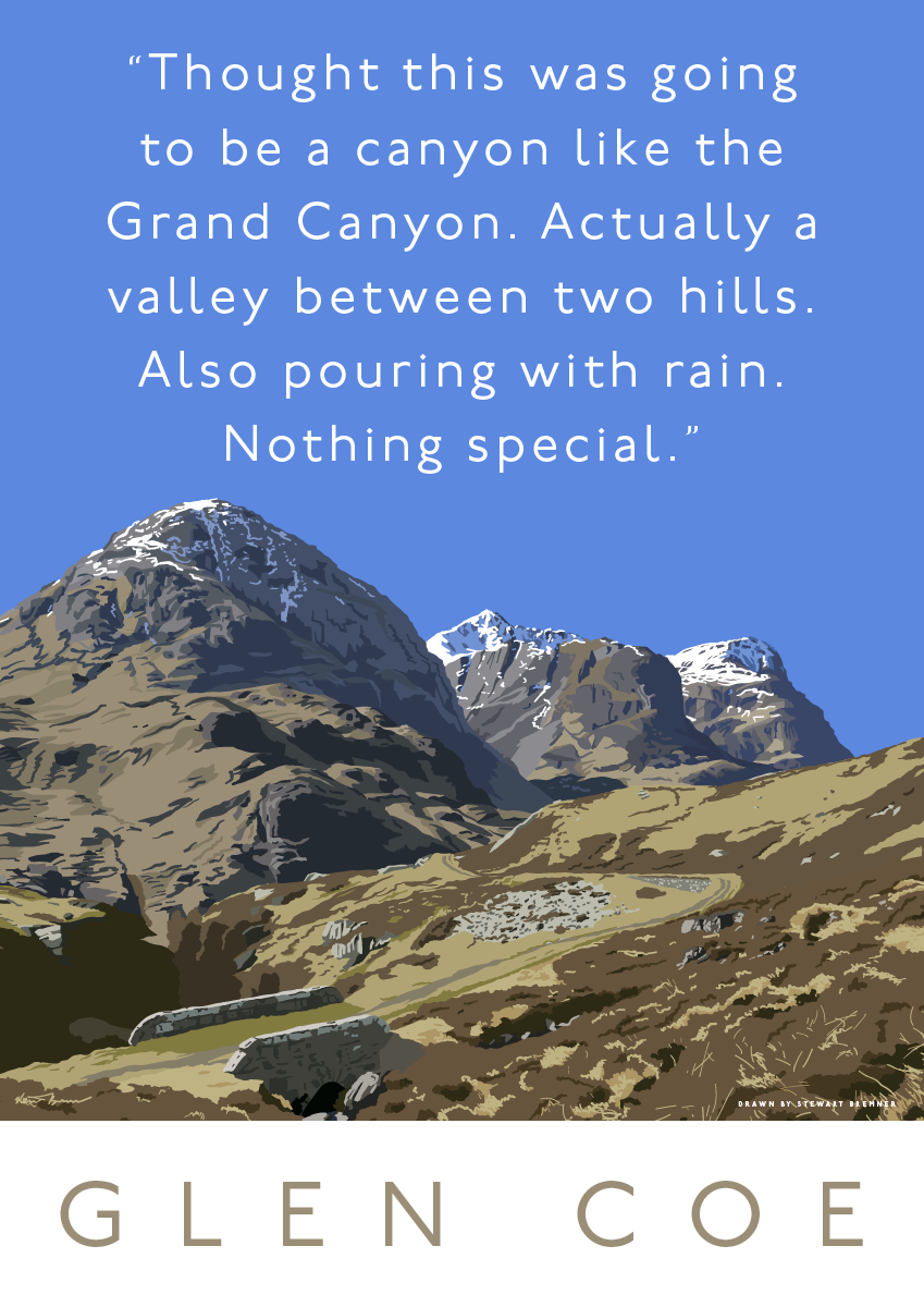 Glen Coe is actually a valley – poster