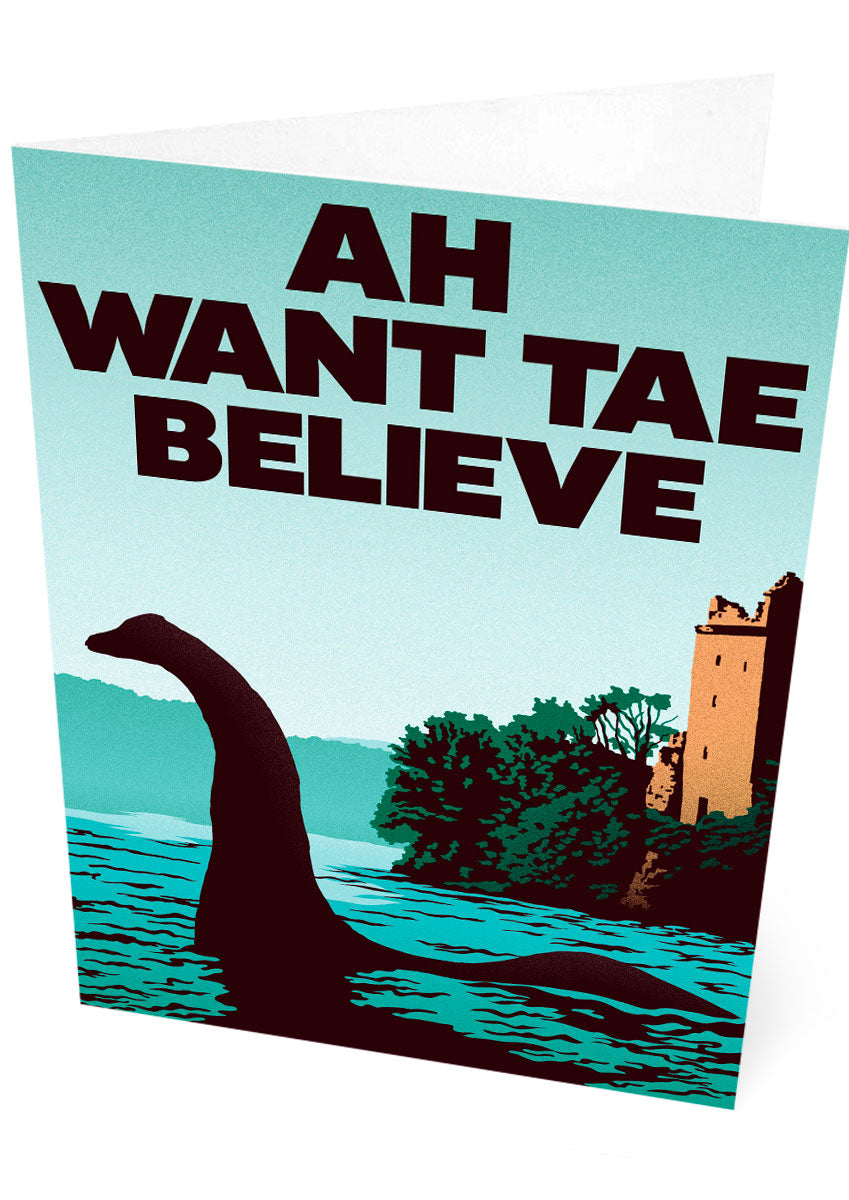 Ah want tae believe – card