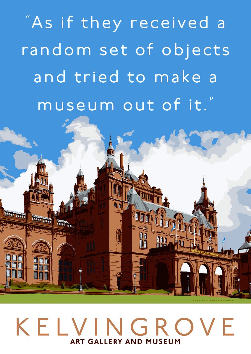 The random objects of Kelvingrove – giclée print