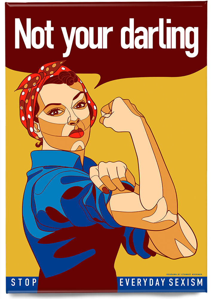 Not your darling – magnet - Indy Prints by Stewart Bremner