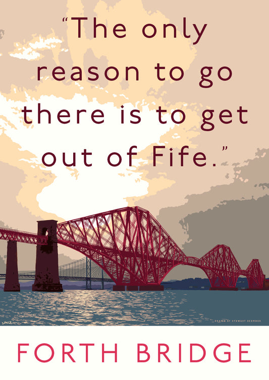 The Forth Bridge escape – giclée print