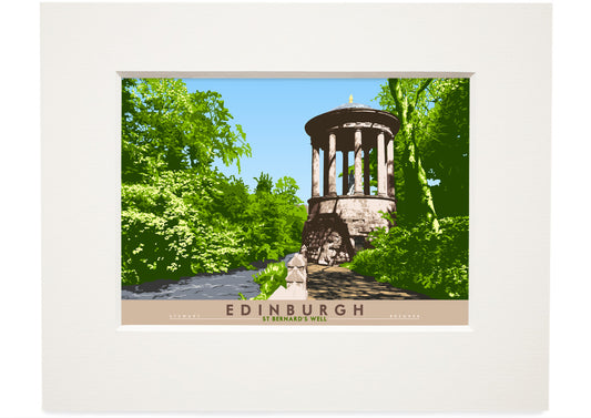 Edinburgh: St Bernard's Well – small mounted print