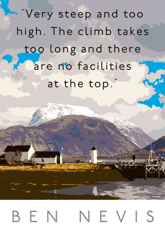 Ben Nevis is too high – giclée print