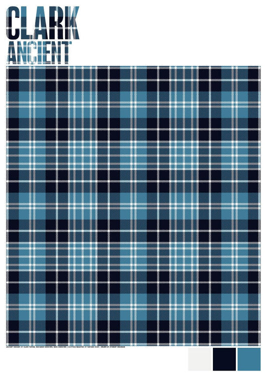 Clark Ancient tartan – poster