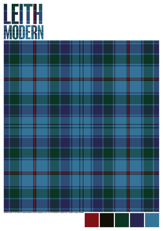 Leith Modern tartan – poster