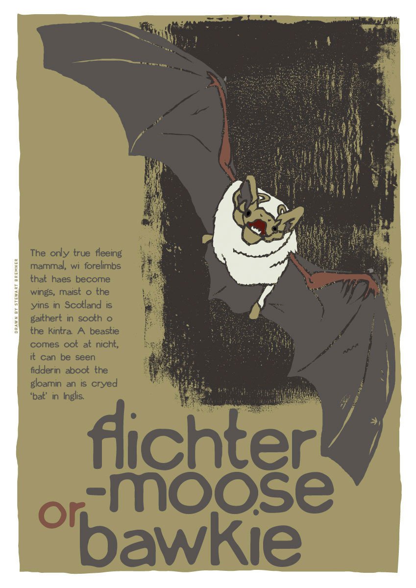 Flichtermoose or bawkie – giclée print – Indy Prints by Stewart Bremner