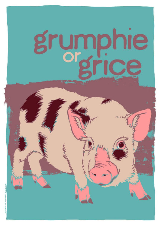 Grumphie or grice – giclée print – Indy Prints by Stewart Bremner