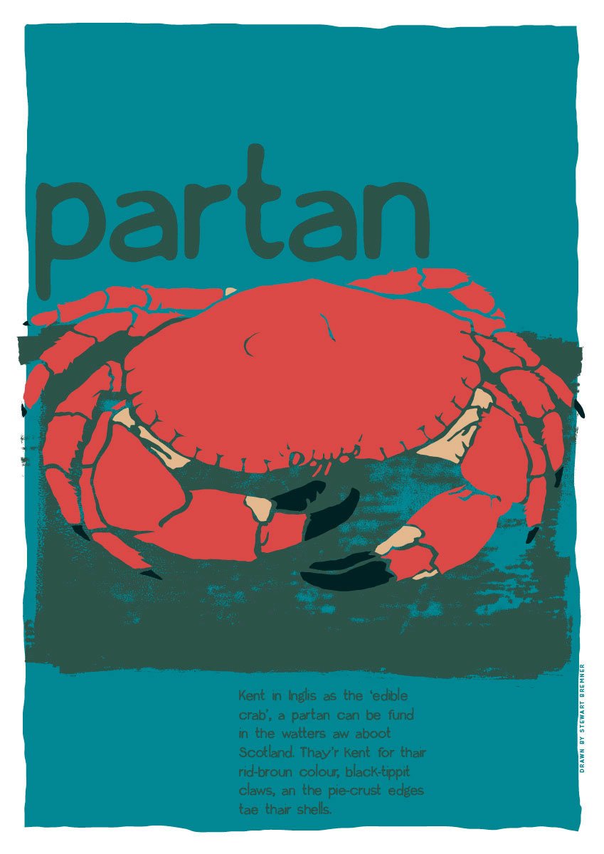 Partan – poster – Indy Prints by Stewart Bremner