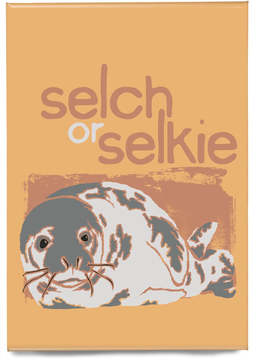 Selch or selkie – magnet – Indy Prints by Stewart Bremner