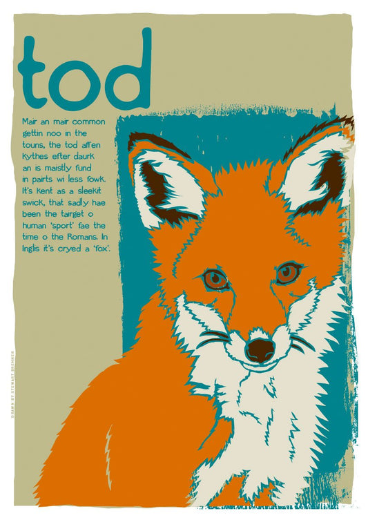 Tod – poster – Indy Prints by Stewart Bremner